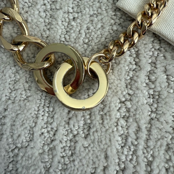 Alexander McQueen gold tone mixed chain necklace - Picture 3 of 10